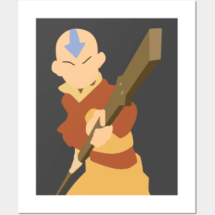 Avatar the Last Airbender Aang Minimalist Posters and Art